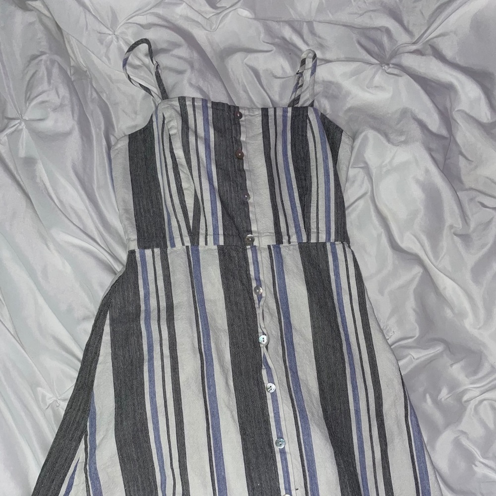 striped mini dress
